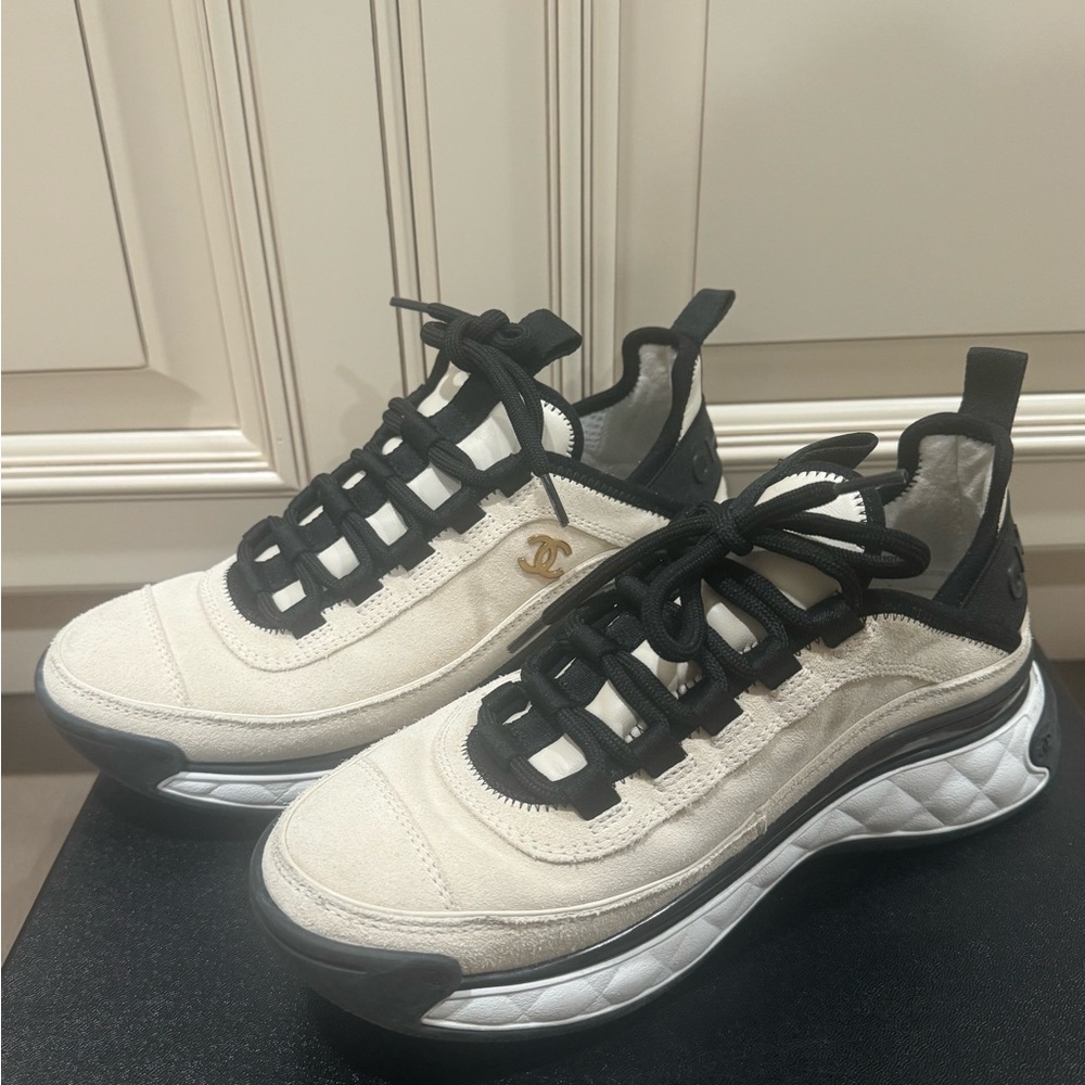 Chanel sport trial sneakers in light beige (W 6)